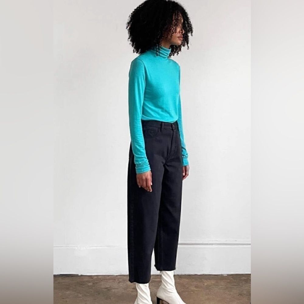 Oak + fort barrel tapered jeans washed black